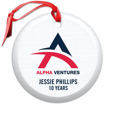 Glass Ornament with Your Full Color Logo and Text We Will Typeset