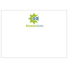 Custom Flat Note Cards with Your Full-Color Logo