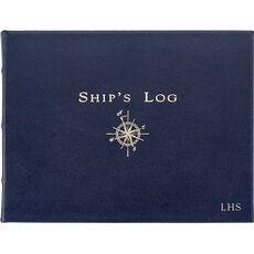 Ships Log Personalized Leather Book