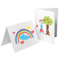 Custom Folded Note Cards with Your Full-Color Logo