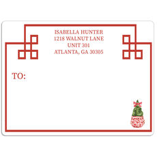 Holiday Topiary Shipping Labels