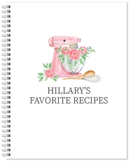 Pink Mixer Spiral Notebook