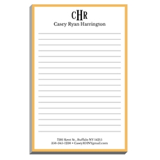 Essential Border Monogram Notepads