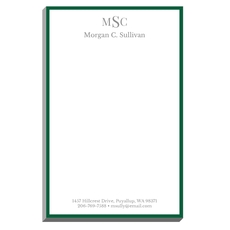 Essential Border Monogram Notepads