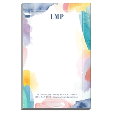 Watercolor Brush Stroke Border Notepads