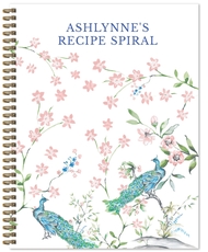 White Peacock Spiral Notebook