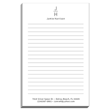 Stacked Block Monogram Notepads