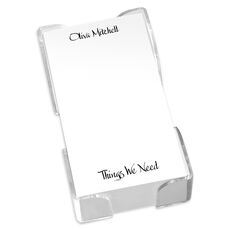 Mitchell List Sheets with Acrylic Holder