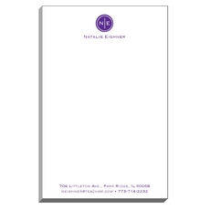 Circle Initials Duogram Notepads