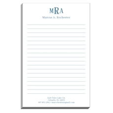 Traditional Block Monogram Notepads