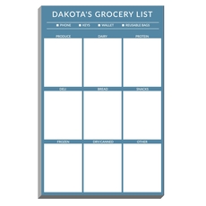 Large Squares Grocery List Notepads