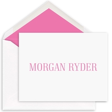 Modern Name Folded Note Cards