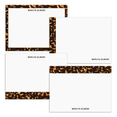 Chic Tortoise Shell Flat Note Card Collection
