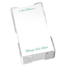 Thomas List Sheets with Acrylic Holder
