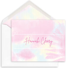 Banner Tie-Dye Folded Note Cards