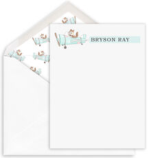 Airplane Flat Note Cards