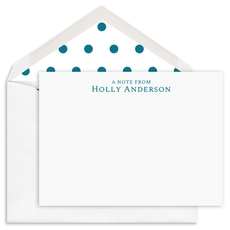 Stacked Serif Text Flat Note Cards