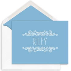 Woodcut Scroll Folded Note Cards