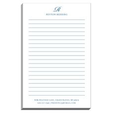 Elegant Script Initial Notepads