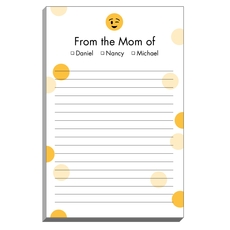 Emoji Wink Dots Mommy Notepads