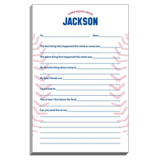 Baseball Fill In Camp Notepads