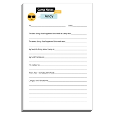 Emoji Sunglasses Speech Bubble Fill In Camp Notepads