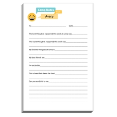 Emoji Laughing Speech Bubble Fill In Camp Notepads
