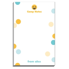Laughing Emoji Dots Camp Notepads