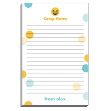 Laughing Emoji Dots Camp Notepads