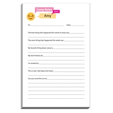 Emoji Blushing Speech Bubble Fill In Camp Notepads