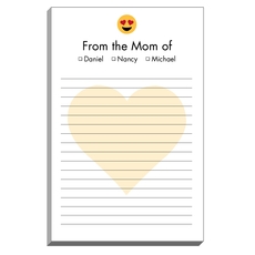 Emoji Heart Eyes Mommy Notepads