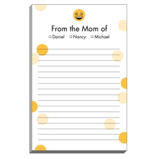 Laughing Emoji Dots Mommy Notepads