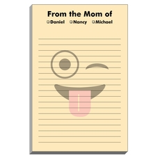 Yellow Silly Emoji Notepads
