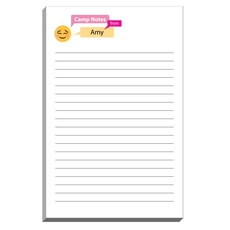 Emoji Blushing Speech Bubble Camp Notepads