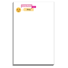 Emoji Blushing Speech Bubble Camp Notepads