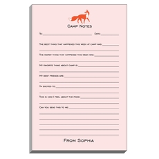 Fox Fill In Camp Notepads