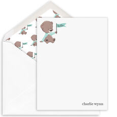 Hello Bear Flat Note Cards