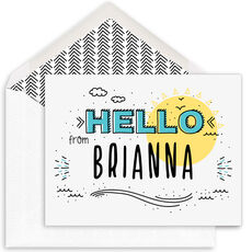 Hello Sunshine Folded Note Cards
