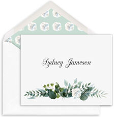 Laurel Bouquet Folded Note Cards