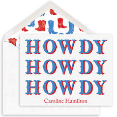 Howdy Folded Note Cards