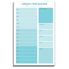 Geometric Time Blocking Notepads
