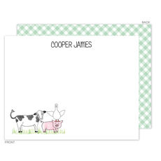 Barnyard Bunch Flat Note Cards