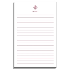 Ornate Script Initial Notepads