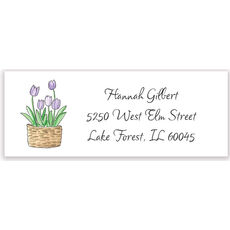 Spring Tulips Return Address Labels