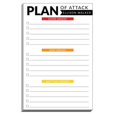 Plan of Attack Notepads