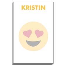 Bold Emoji Heart Eyes Notepads