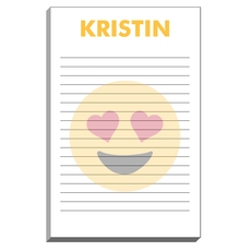 Bold Emoji Heart Eyes Notepads