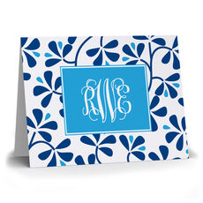 Blue China Folded Note Cards