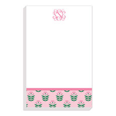 Pink Floral Monogram Notepads