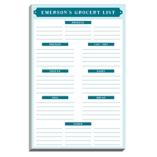 Organized by Department Grocery List Notepads